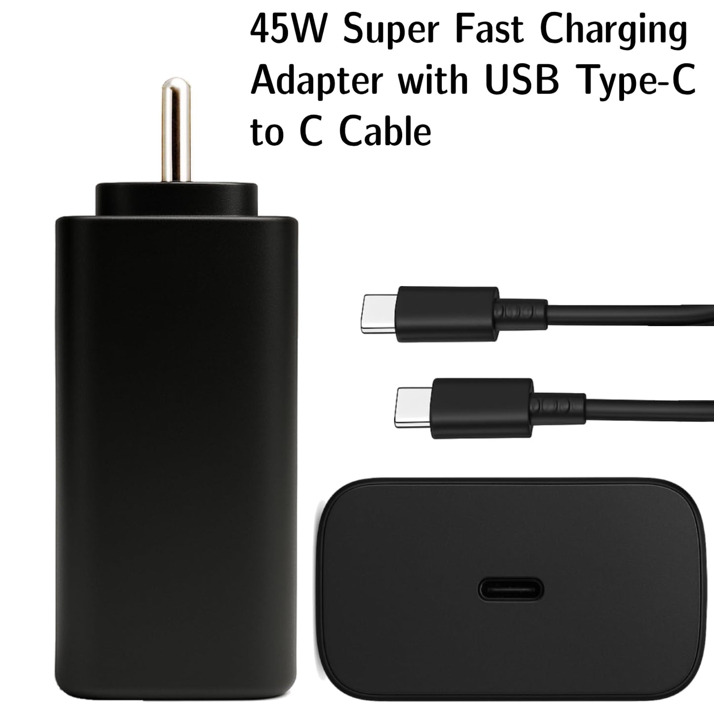 45W Type-C Super Fast Charger & Cable Compatible with Samsung Galaxy